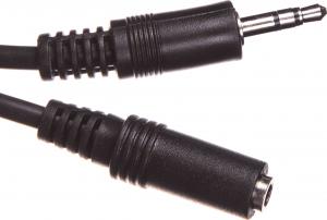Kabel OEM Jack 3.5mm - Jack 3.5mm 5m czarny (50090) 1