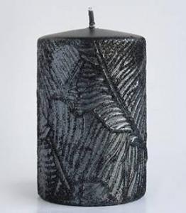 Affek Design Świeca TIVANO walec duży 7x17,5cm parafinowa czarna 1