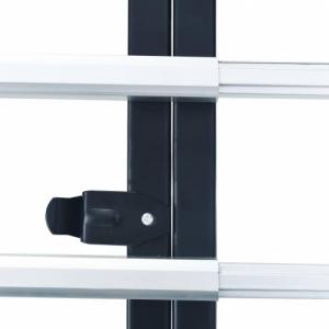 vidaXL vidaXL Składany wózek transportowy, 150 kg, aluminiowy, srebrny 6