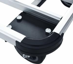 vidaXL vidaXL Składany wózek transportowy, 150 kg, aluminiowy, srebrny 7