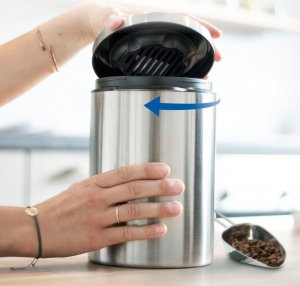 Xavax Pojemnik ze stali nierdzewnej do kawy o pojemności 1 kg z miarką 5