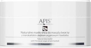 APIS APIS_Natural Shea Butter naturalne masło shea do masażu twarzy z marokańskim olejkiem arganowym i baobabu 100g 1