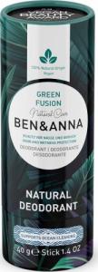 Ben&Anna BEN&amp;ANNA_Natural Deodorant naturalny dezodorant na bazie sody w sztyfcie Green Fusion 40g 1