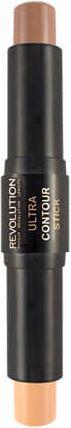 Makeup Revolution Ultra Contour Duo Stick Dwustronny sztyft do konturowania Medium Dark 1szt
