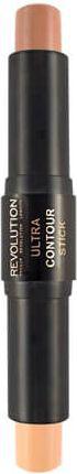 Makeup Revolution Ultra Contour Duo Stick Dwustronny sztyft do konturowania Light Medium 1szt