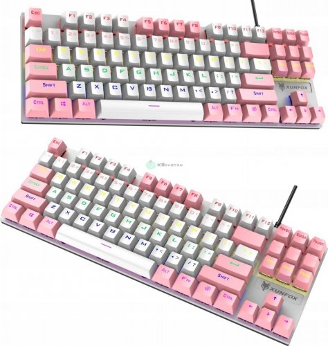 Klawiatura Orlos K80 - White&Pink