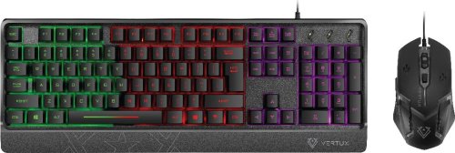 Klawiatura + mysz Vertux Vertux Zestaw Mysz Klawiatura ORION 3200 DPI LED Ergonomiczna