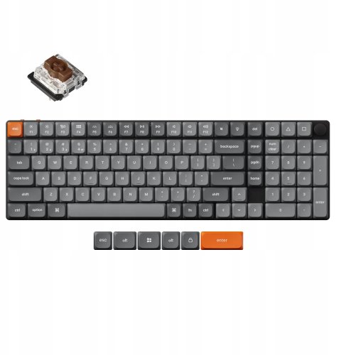 Klawiatura Keychron K17 Max Brown Switch