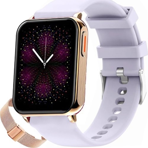 Smartwatch Gravity GT17-3 Różowe Złoto Fioletowy