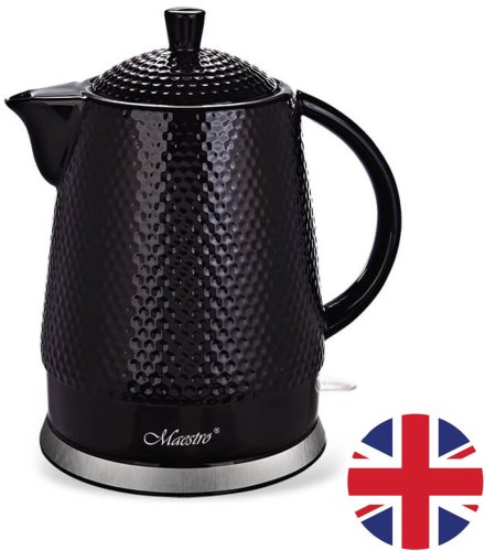 Czajnik Maestro Czajnik ceramiczny 1,5L czarny, MR069 + wtyczka UK