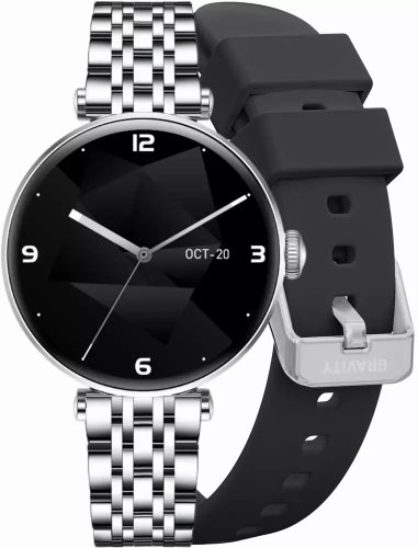 Smartwatch Gravity GT26-9 Srebrno Czarny