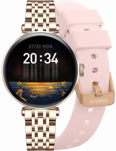 Smartwatch Gravity GT26-4 Różowe Złoto-srebrny Różowy