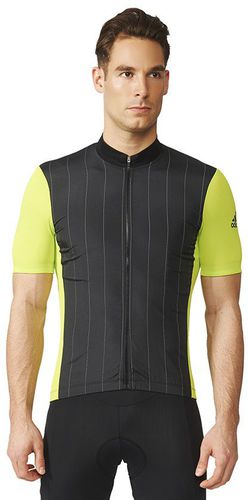 Adidas Koszulka rowerowa Supernova Reflectivity SS Jersey czarno-żółta r. S (AI2821)