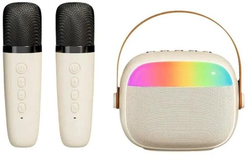 Głośnik K30 RGB Portable BT karaoke system with x2 Wireless mics