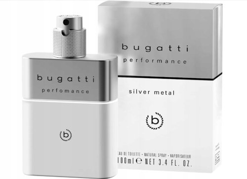 Sirowa BUGATTI Performance Silver Metal Woda toaletowa dla mężczyzn 100 ml