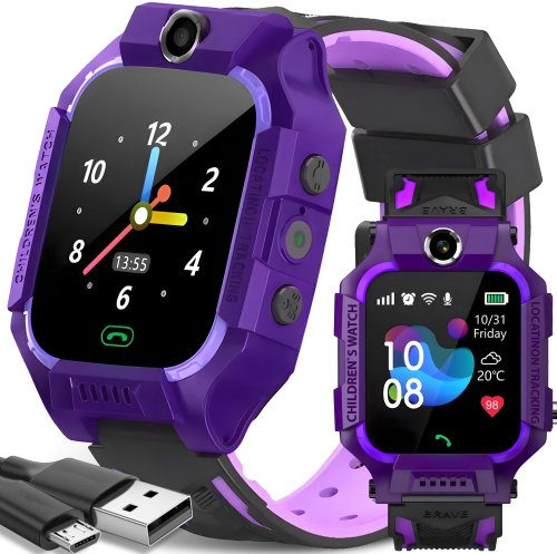 Smartwatch Retoo dla dzieci zegarek lokalizacja GPS przycisk SOS karta SIM kamera