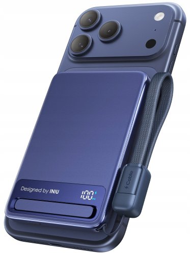 Powerbank INIU Powerbank MagPro Slim powerbank bezprzewodowy 5000mAh niebieski