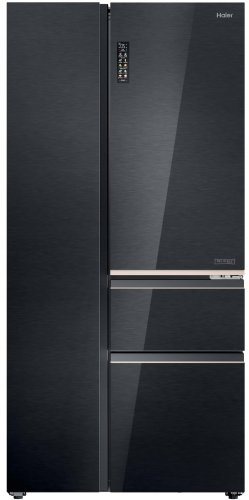 Lodówka Haier S+ 4D 7 No Frost 601 L wysokość 190 cm czarny - SBS Lodówka