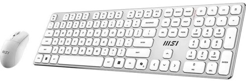 Klawiatura + mysz MSI MSI FORGE K210 Combo White DE Keyboard-Maus Combo, wireless