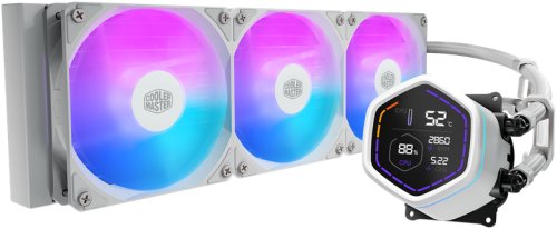 Chłodzenie wodne Cooler Master Cooler Master MasterLiquid Core Nex Digital Procesor Zestaw do chłodzenia płynami 12 cm Biały