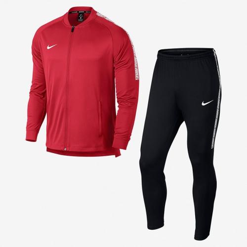 Nike Komplet męski Dry Squad Football Tracksuit czerwono-czarny r. S (859281 657)
