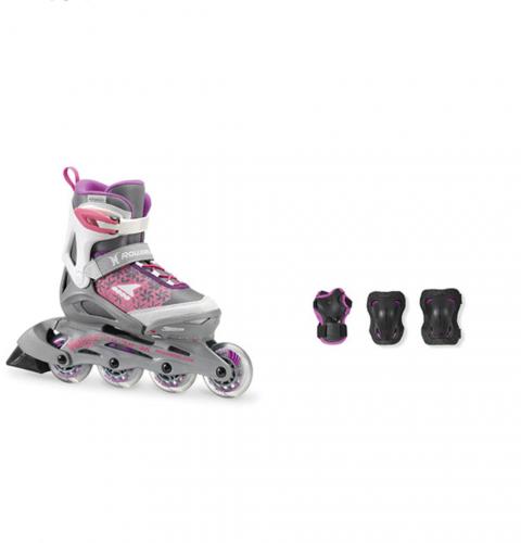 Rollerblade Łyżworolki dziecięce Combo G 18 185 biało-fioletowe r. 36-40 (07848400T83)