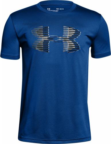 Under Armour Koszulka chłopięca Tech Big Logo Solid Tee Granatowa r. 122-127cm (1306073-400)