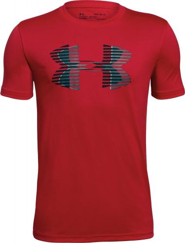 Under Armour Koszulka chłopięca Tech Big Logo Solid Tee Czerwona r. 160-170 cm (1306073-600)