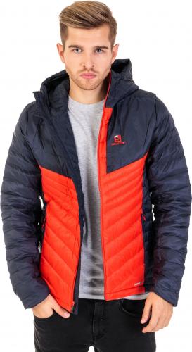 Salomon Kurtka puchowa męska Haloes Down Hoodie Graphite/Fiery Red r. XL (403848)