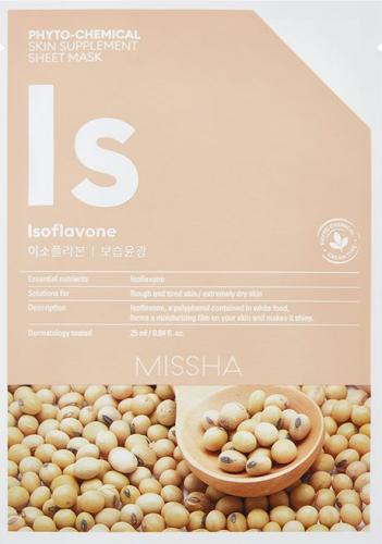 Missha Phyto-Chemical Skin Supplement Nawilżająca maska w płachcie na twarz Isoflavone 25ml