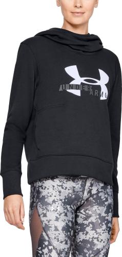 Under Armour Bluza damska Cotton Fleece Sportstyle Logo hoodie czarna r. S (1321185-001)