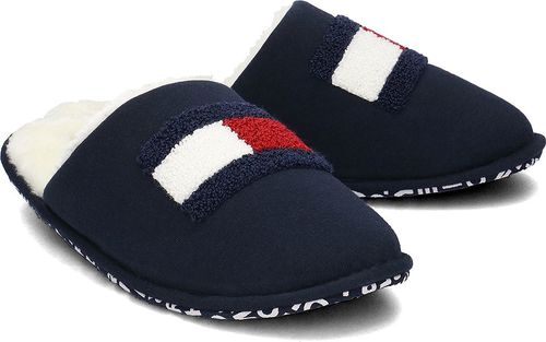 TOMMY HILFIGER Tommy Hilfiger Varsity Flag Homeslipper - Kapcie Męskie - FM0FM02179 403 41/42