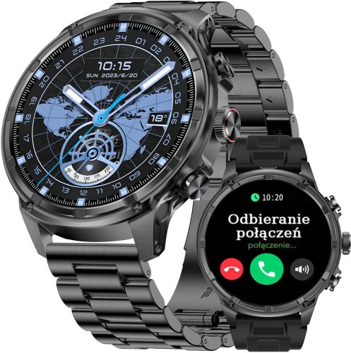 Smartwatch JG Smart Męski GRAVITY połączenia SMS puls pomiar stresu