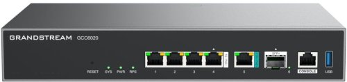 Router GrandStream Grandstream GCC6020 UC+Networking - VPN Router, NGFW, Switch and IP PBX. 1x 10G SFP+, 1x 2.5G, 1x GbE, all WAN/LAN, 5x PoE-Out, 320K NAT sessions