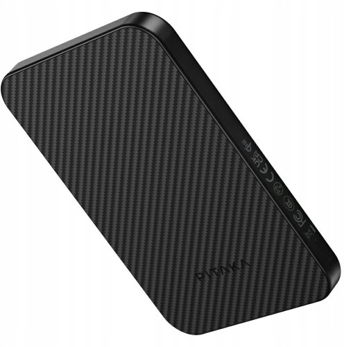 Powerbank Pitaka Aramid Fiber 5000mAh Qi2 MagSafe czarno-szary
