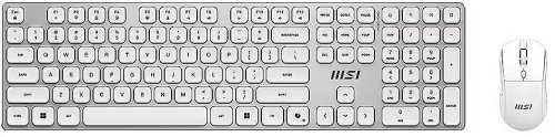 Klawiatura + mysz MSI FORGE K210 wireless combo Biały US | Zestaw klawiatury i myszy | Wireless | z myszą | US | Biały