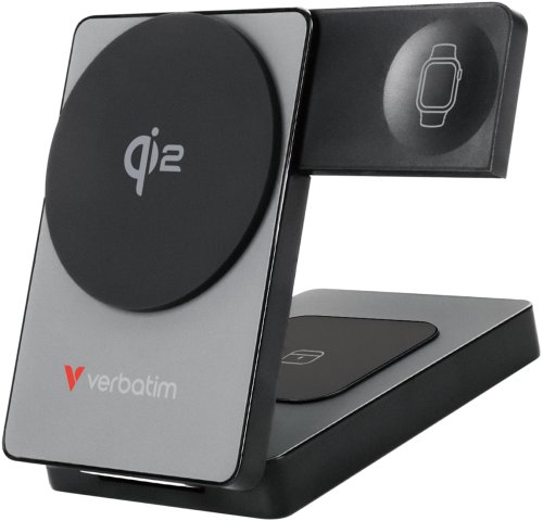 Powerbank Verbatim Foldable 3-in-1 magnet. wireless PB 5000mAh szary