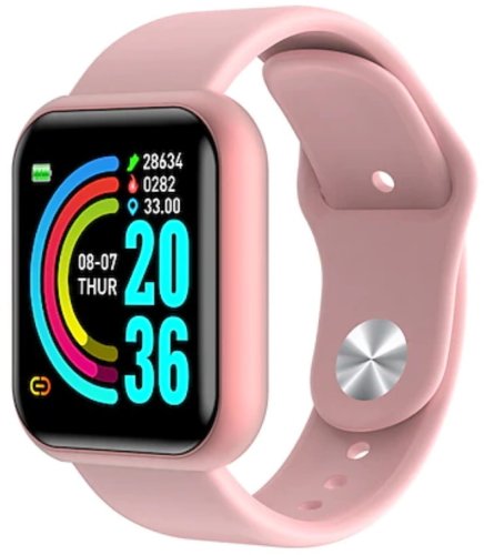 Smartwatch iWear M8 Smart & Fit Watch with Full Touch 1.3'' IPS Media control / HR / Blood pressure / Social Pink