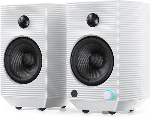 Głośniki komputerowe FiiO SP5 white - głośniki aktywne studio/HiFi z DAC i Bluetooth (6953175721222)