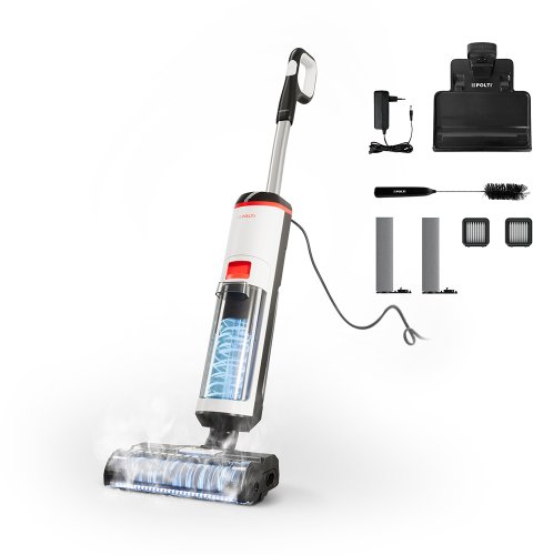 Odkurzacz pionowy Polti Corded Steam Cleaner | RollySteam WD10 | Power 750 W | Water tank capacity 0.6 L | White/Black