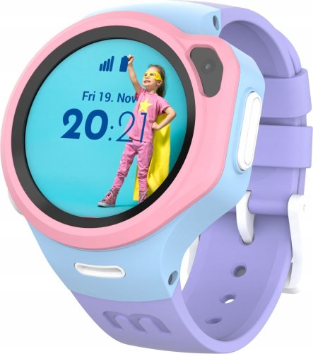 Smartwatch My First Dla dziecka dzieci zegarek 4g LTE GPS wideorozmowy Sos Ipx8 / R1s / fioletowy