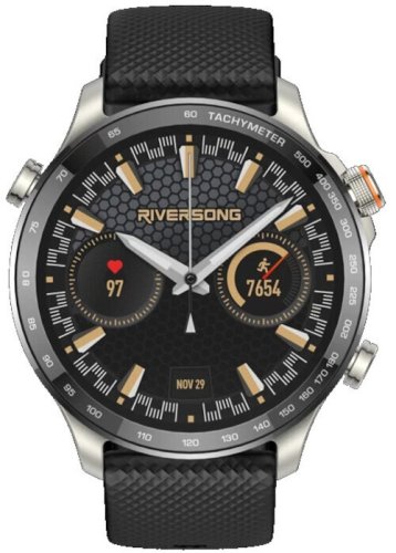 Smartwatch GepardWatches Riversong smartwatch Motive 10 GT czarny AMOLED GPS