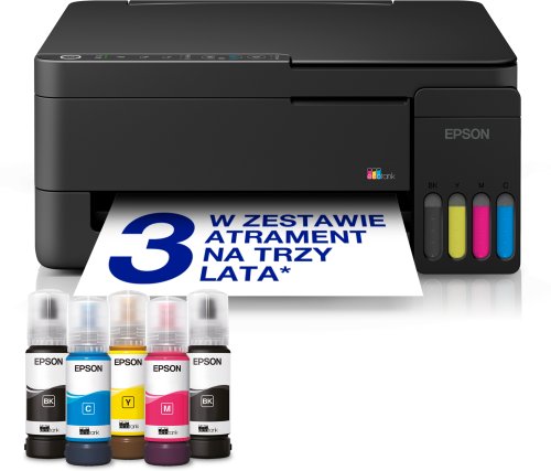 Urządzenie wielofunkcyjne Epson EcoTank* | L3352 | Inkjet | Kolorowy | Wielofunkcyjna Drukarka | A4 | Wi-Fi | Czarny