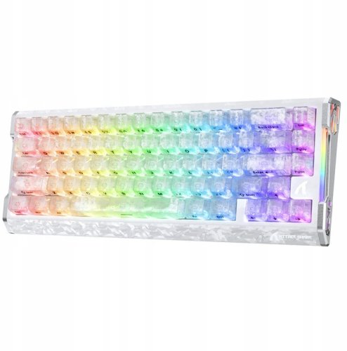 Klawiatura Attack Shark Magnetyczna R68 HE Carbon Fiber Rapid Ice 8000Hz