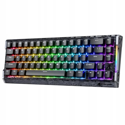Klawiatura Attack Shark Magnetyczna R68 HE Carbon Fiber Rapid Black 8000Hz