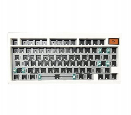 Klawiatura Zuoya Mechaniczna White GMK81 80% DIY Kit Hotswap RGB Wireless 2.4 Ghz