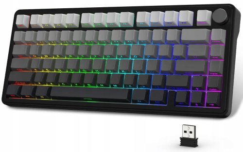 Klawiatura Attack Shark Mechaniczna X85 75% Hot Swap 2.4Ghz Wireless RGB BL