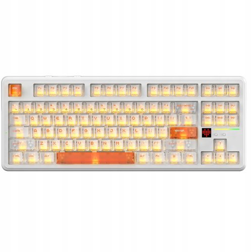 Klawiatura Attack Shark X87 Ultra klawiatura mechaniczna RGB 8000Hz Hot-Swap BT 2,4GHz