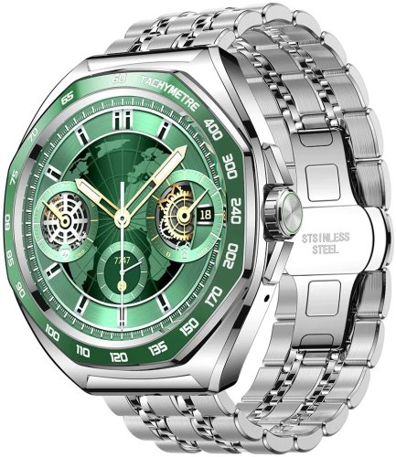 Smartwatch Joyroom Venture Series JR-FV2 Pro AMOLED 1,43" 5 ATM z funkcją rozmów - srebrny (6956116791100)