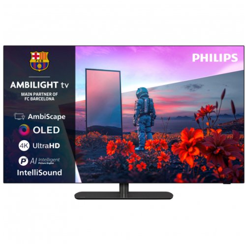 Philips Ambilight Telewizor 121,9 cm (48") 4K Ultra HD Smart TV Wi-Fi Szary